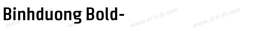 Binhduong Bold字体转换